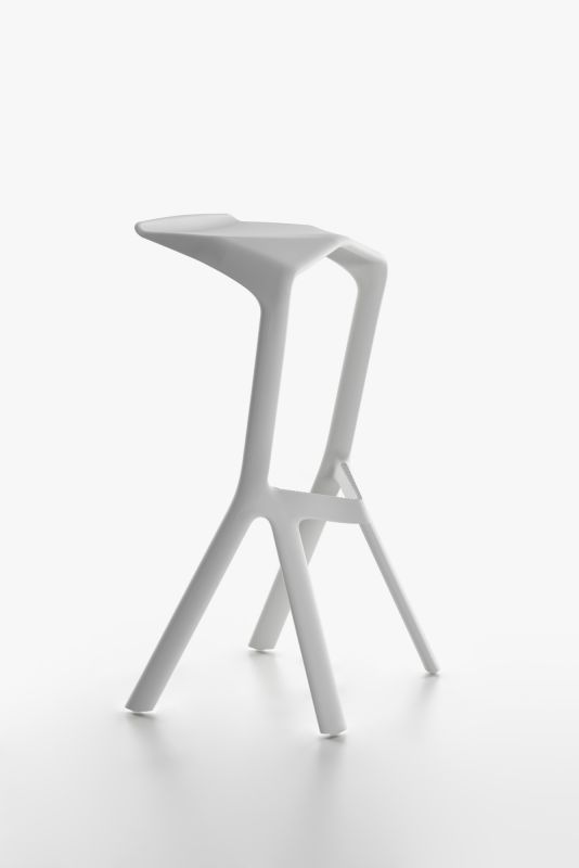 Miura Tabouret Plank blanc